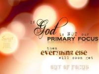 Keeping Our Eyes on&nbsp;God